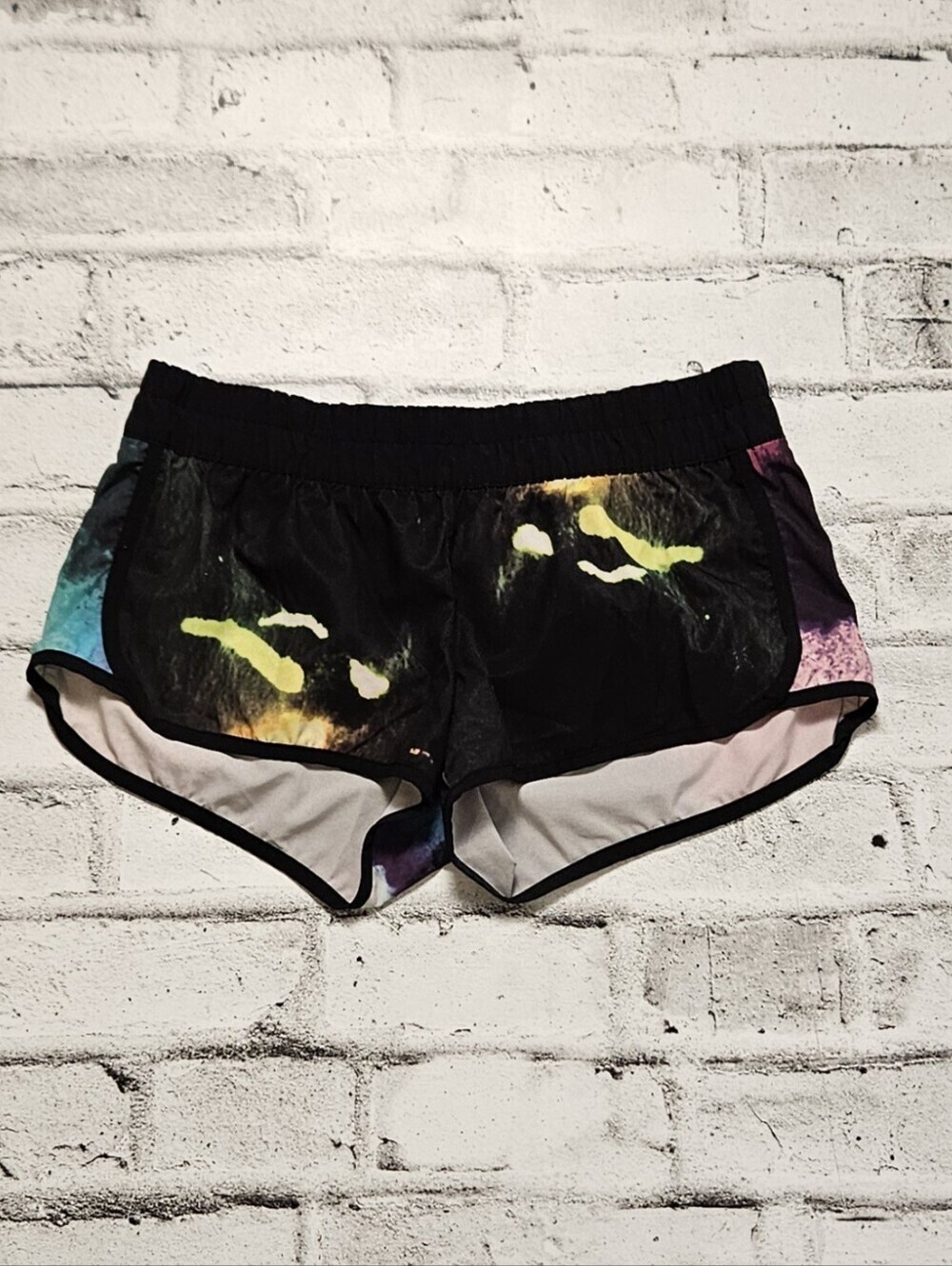 Hurley Board Shorts Women Retro Surf Swim Multicolor Low Rise